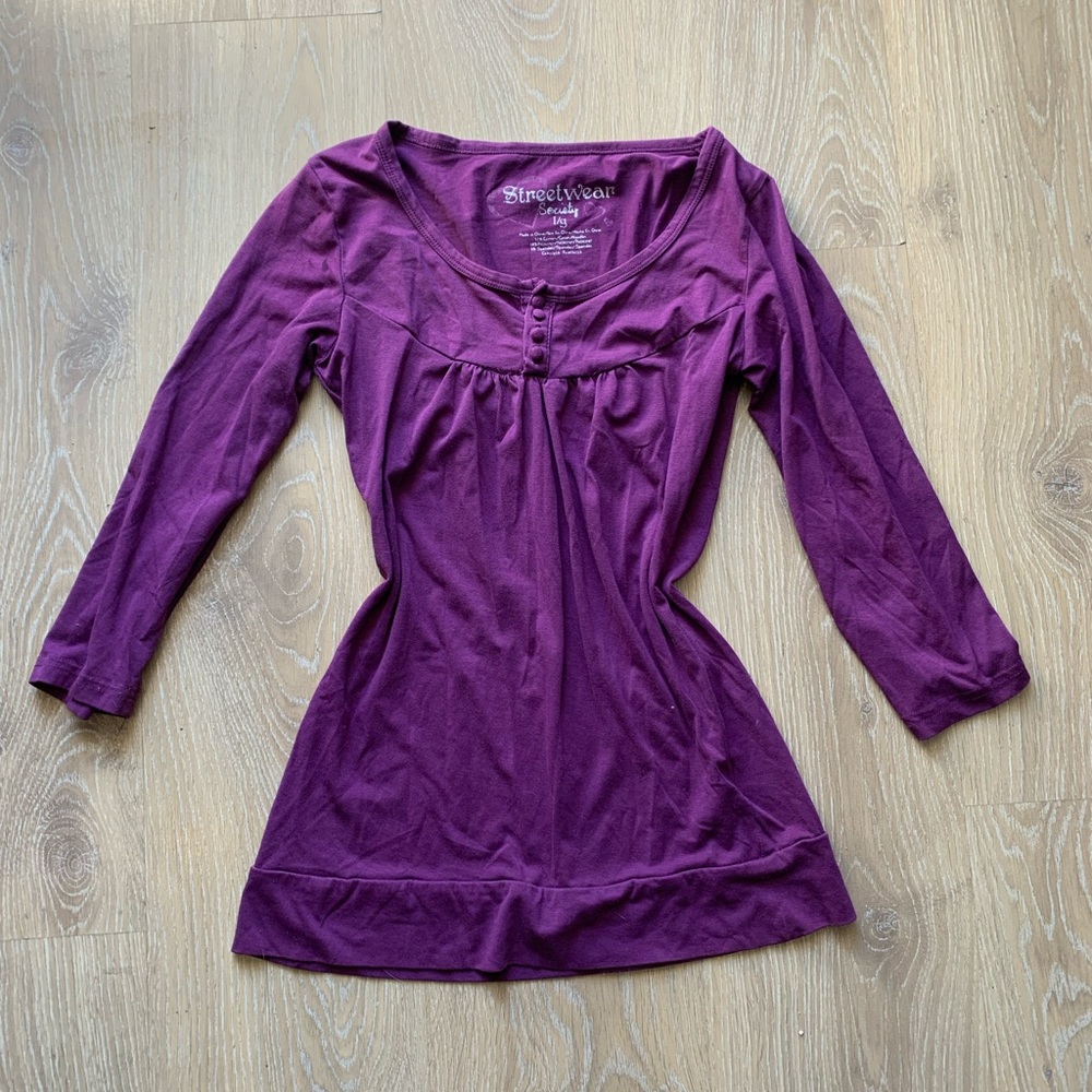 Purple babydoll Top
